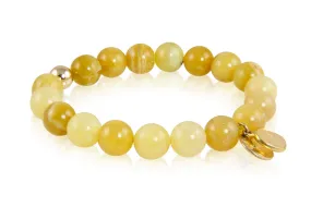 Bracelet - Beaded Yellow Opal & Gold Signature Collection