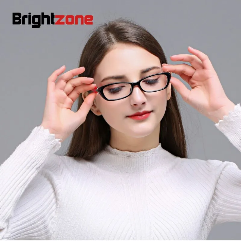Brightzone Women's Full Rim Square Acetate Presbyopia Reading Glasses W224