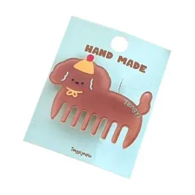 Brush Hairpin | Brown Doggy
