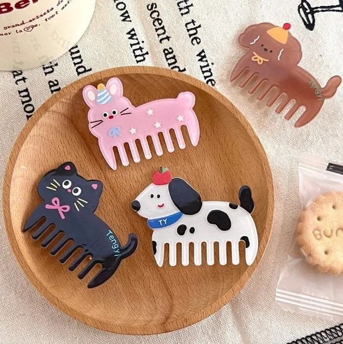 Brush Hairpin | Brown Doggy