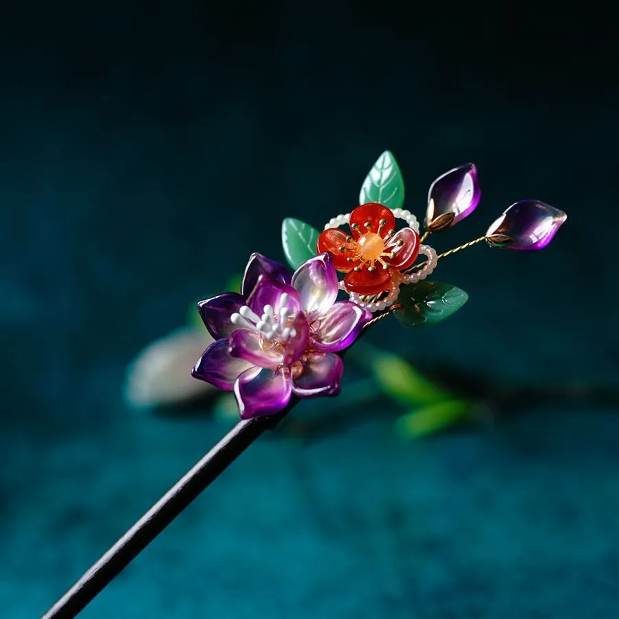 Butterfly Ancient Style Wood Tassel Hairpin