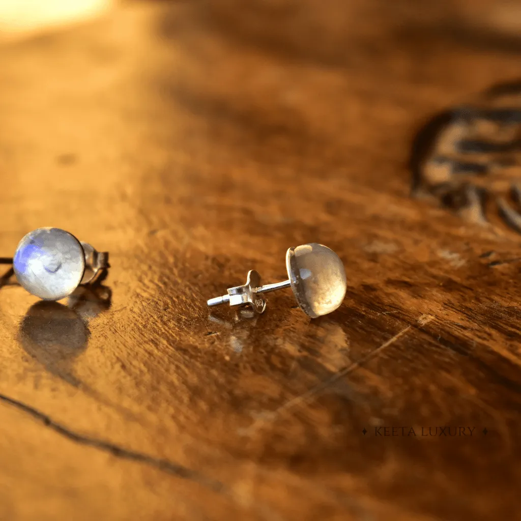 Button Pop - Moonstone Studs