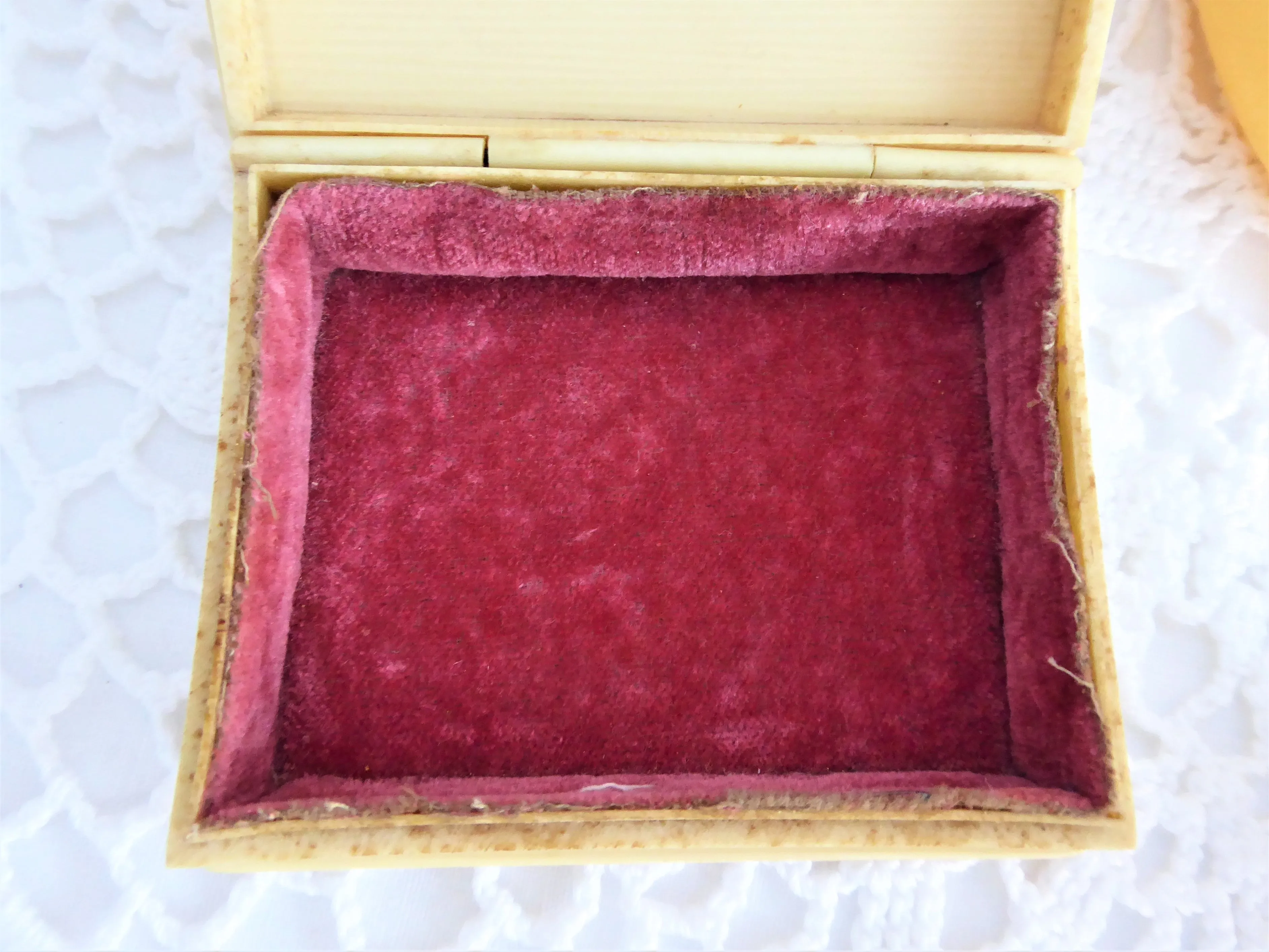 Celluloid Vanity Items Set Of 4 Jewelry Box Hair Receiver Nail Tool Hairpin Box 1890s