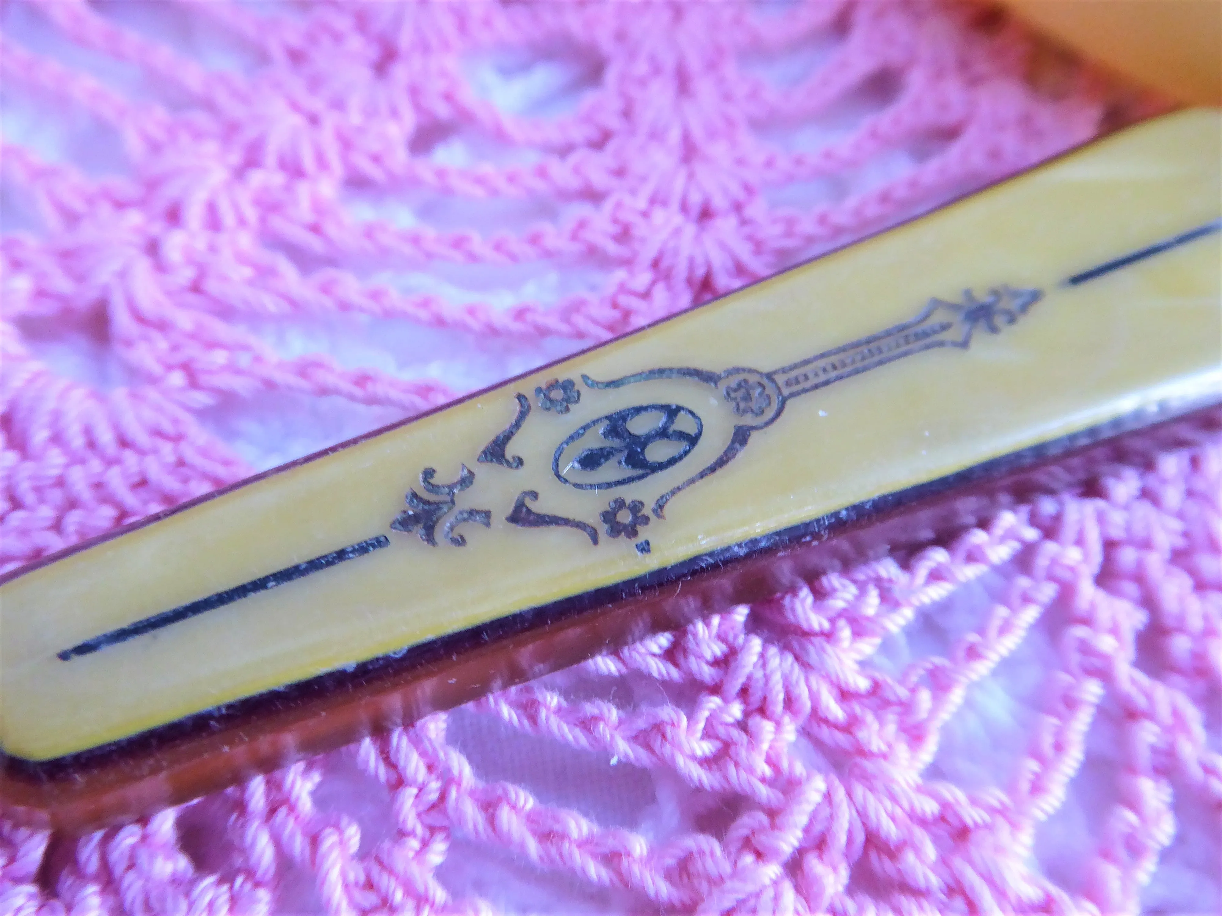 Celluloid Vanity Items Set Of 4 Jewelry Box Hair Receiver Nail Tool Hairpin Box 1890s