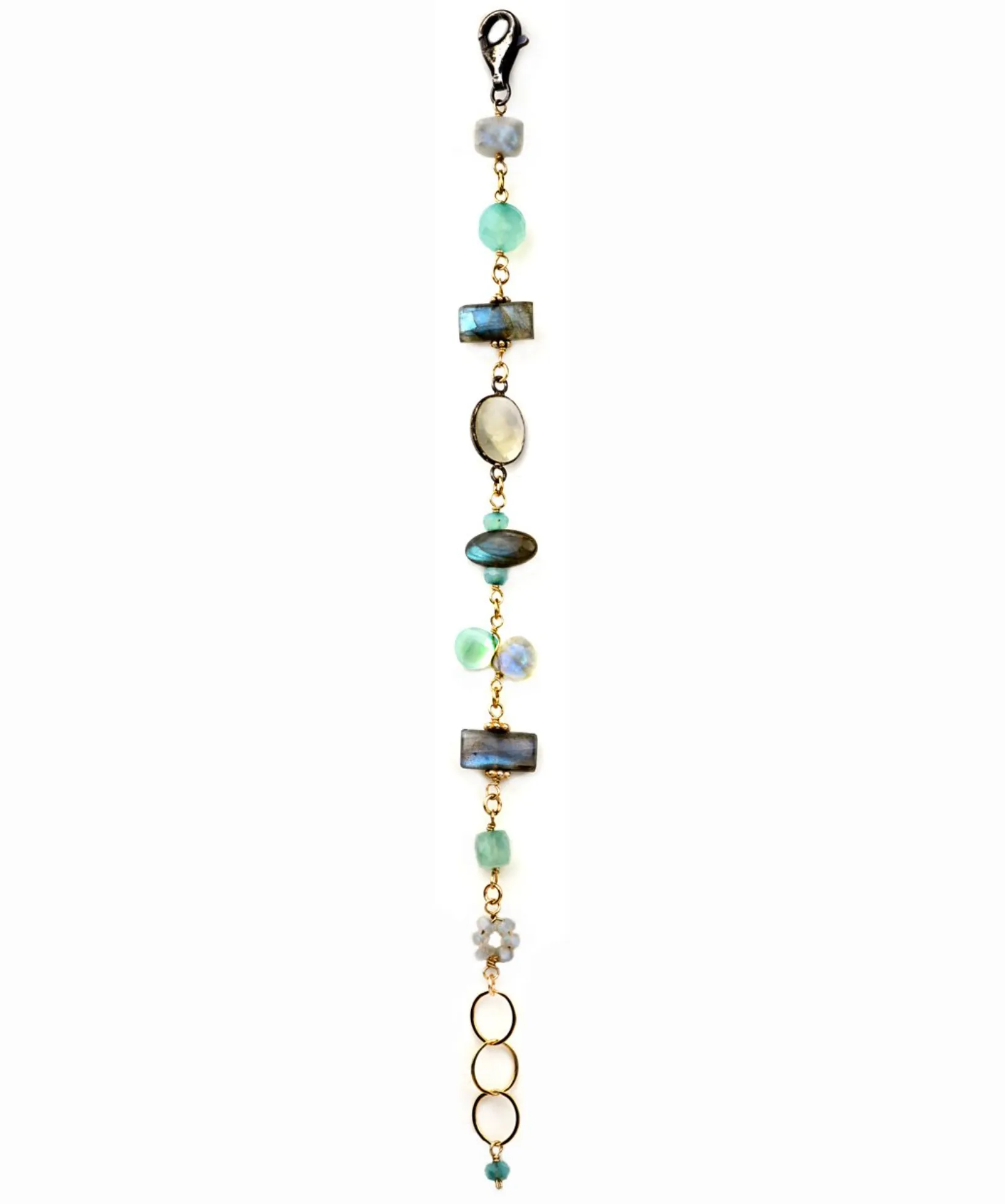 Chalcedony and Gold Bracelet