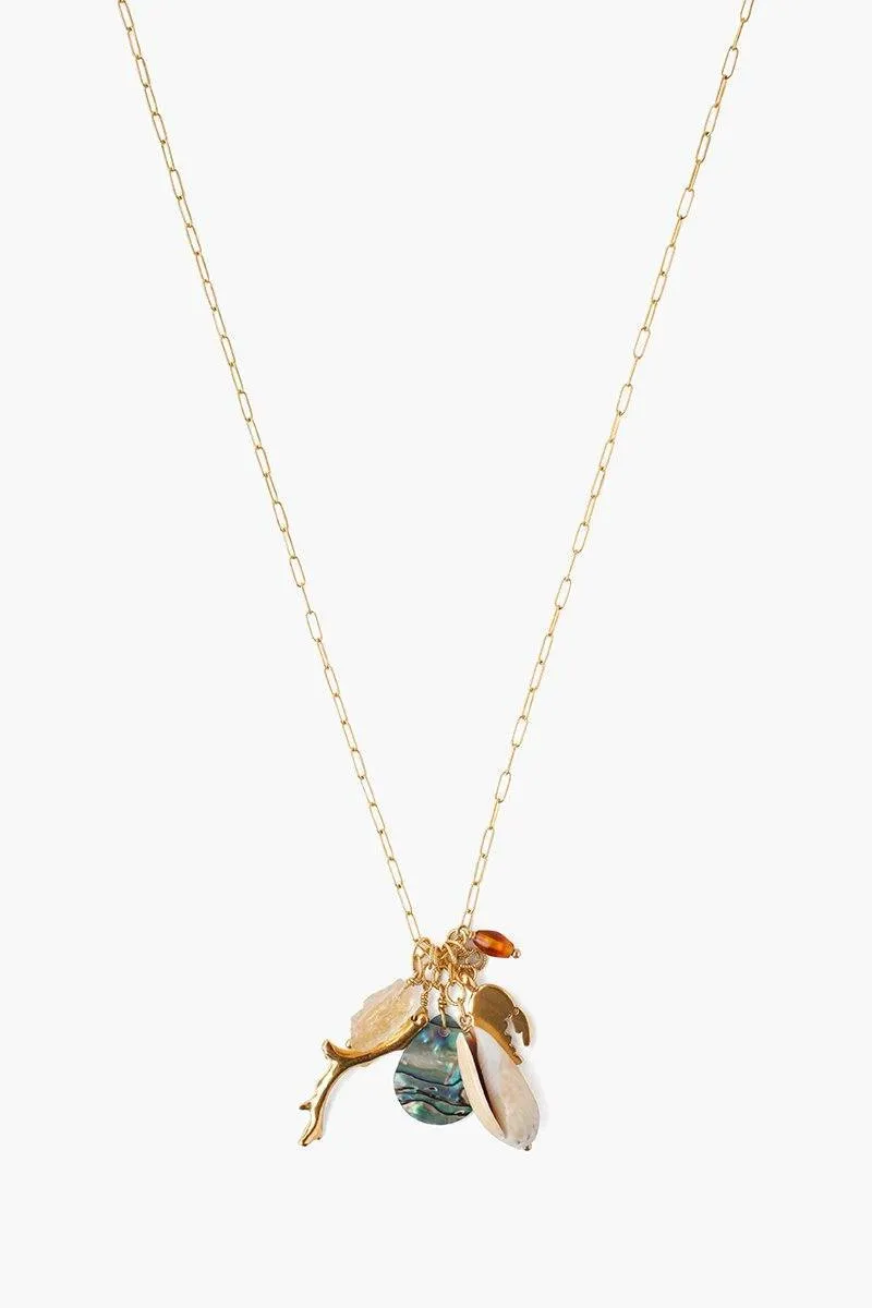 Chan Luu Abalone Mix Sea Charm Necklace