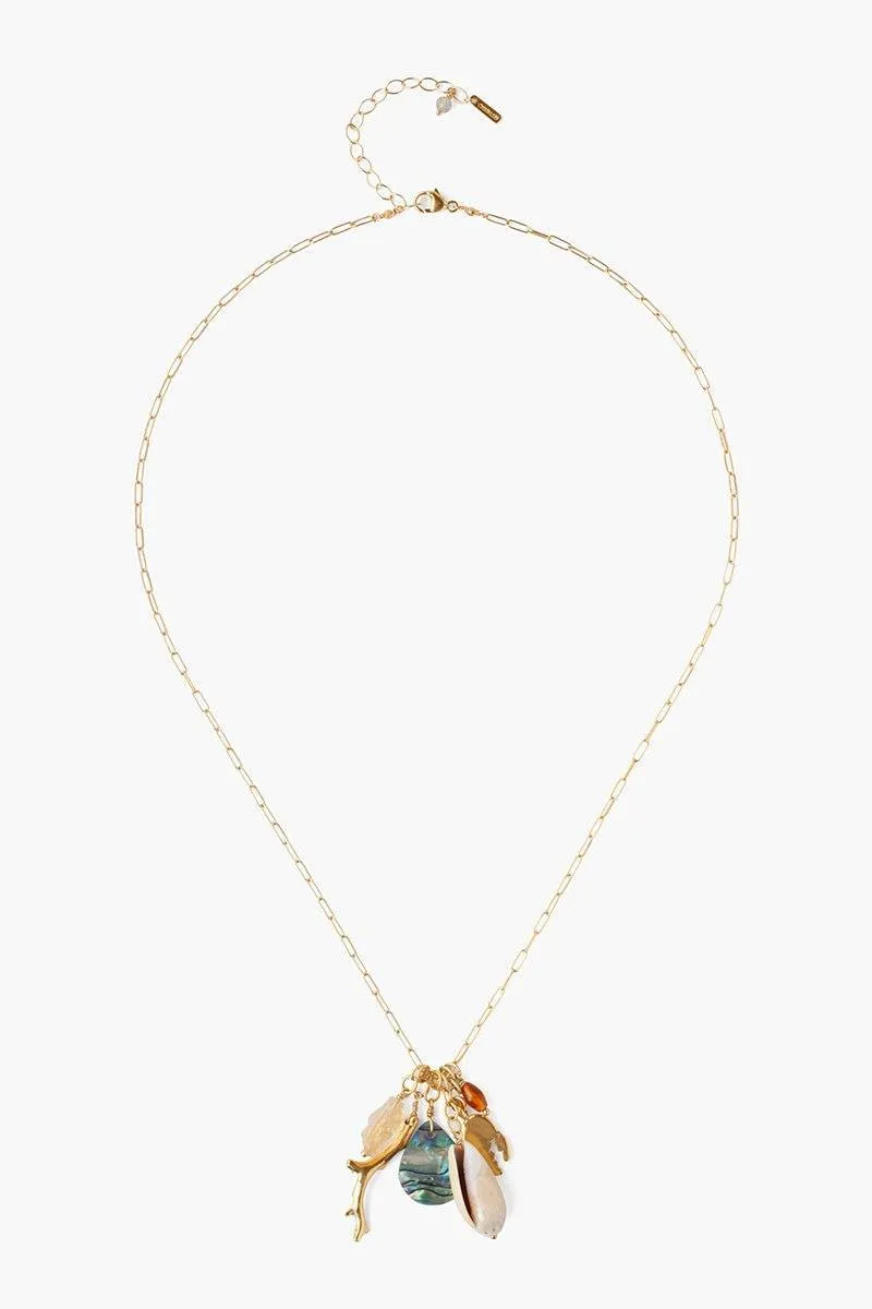 Chan Luu Abalone Mix Sea Charm Necklace