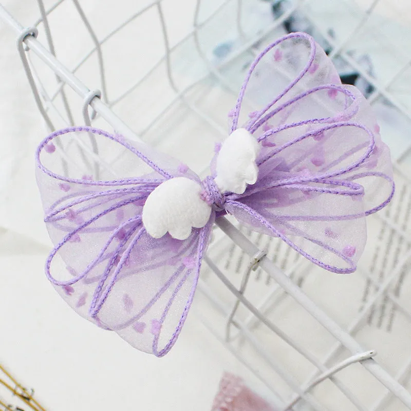Children s Hairpin girl Little Angel Bow Hairpin
