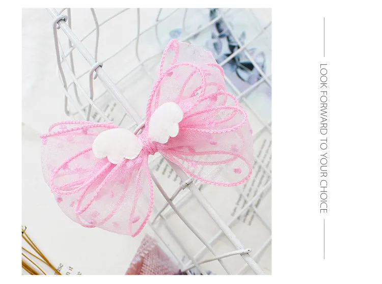 Children s Hairpin girl Little Angel Bow Hairpin