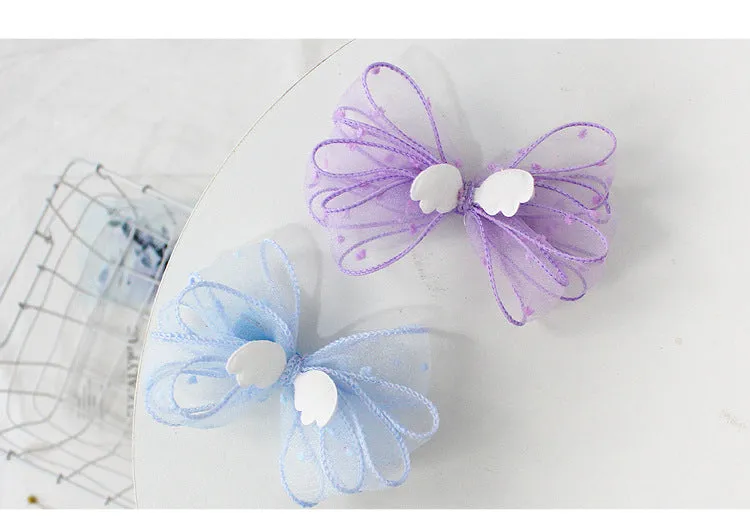 Children s Hairpin girl Little Angel Bow Hairpin