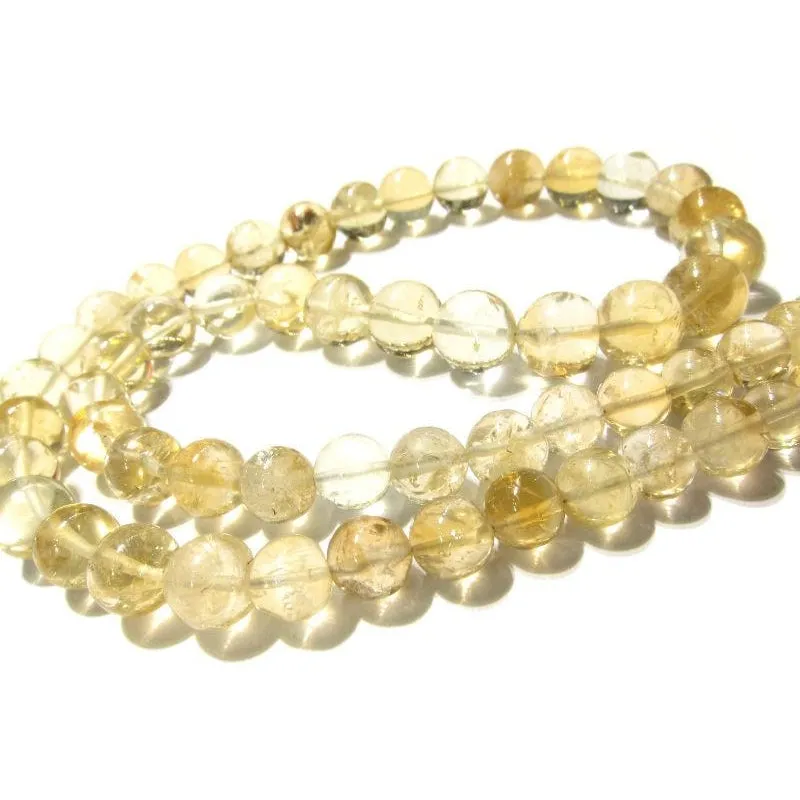 Citrine Necklace with Gold Filled Trigger Clasp