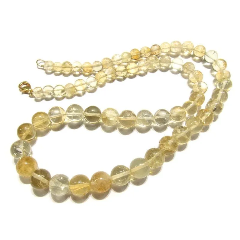 Citrine Necklace with Gold Filled Trigger Clasp