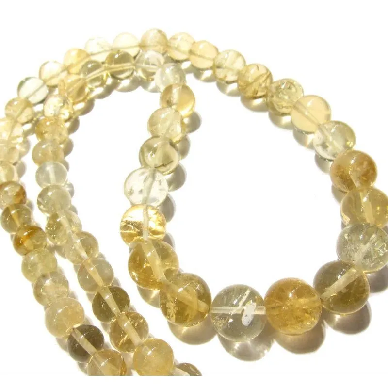 Citrine Necklace with Gold Filled Trigger Clasp