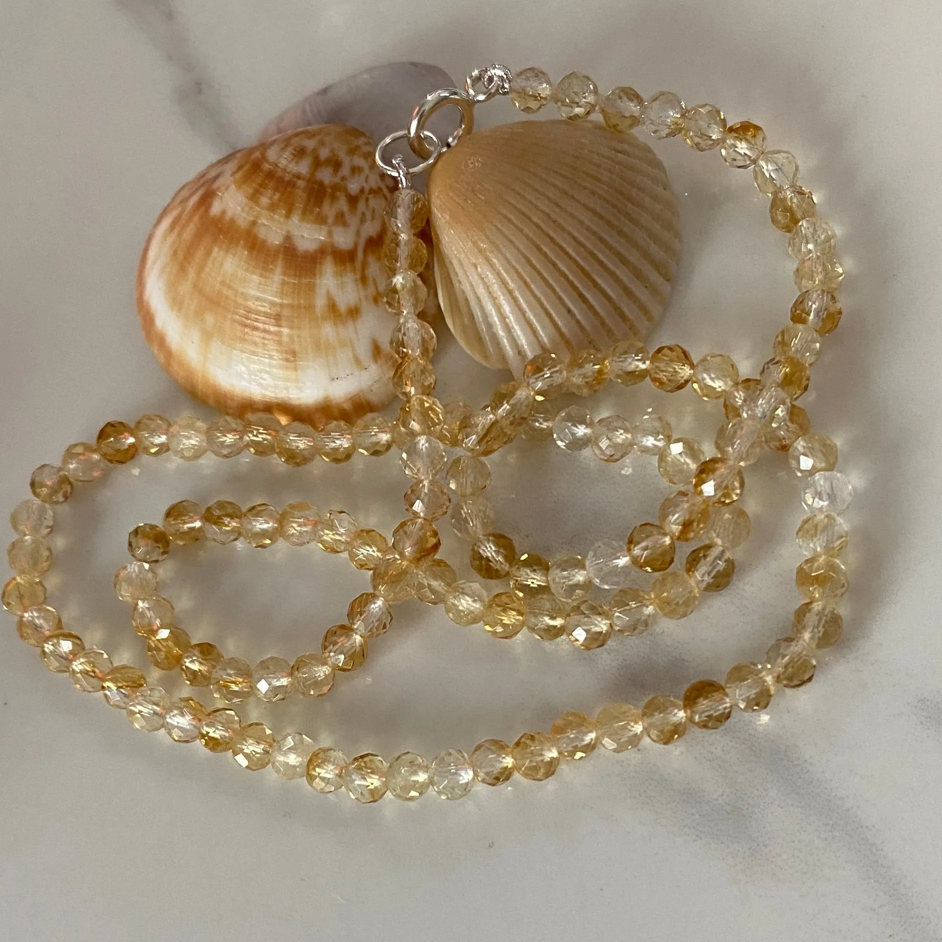 Citrine Sterling Silver Necklace