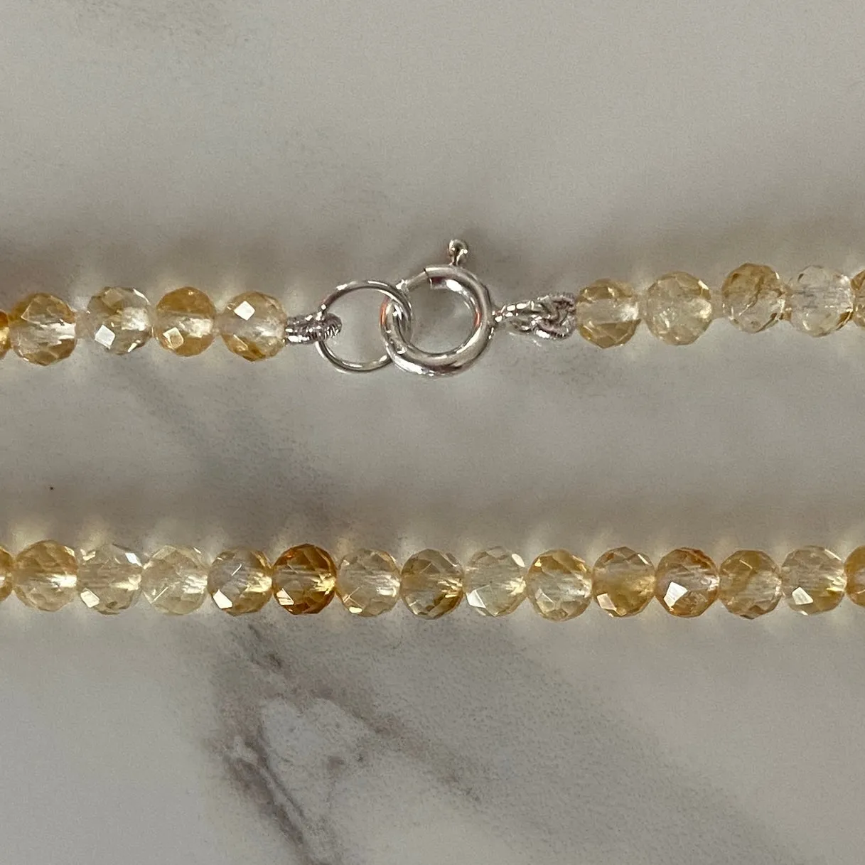 Citrine Sterling Silver Necklace