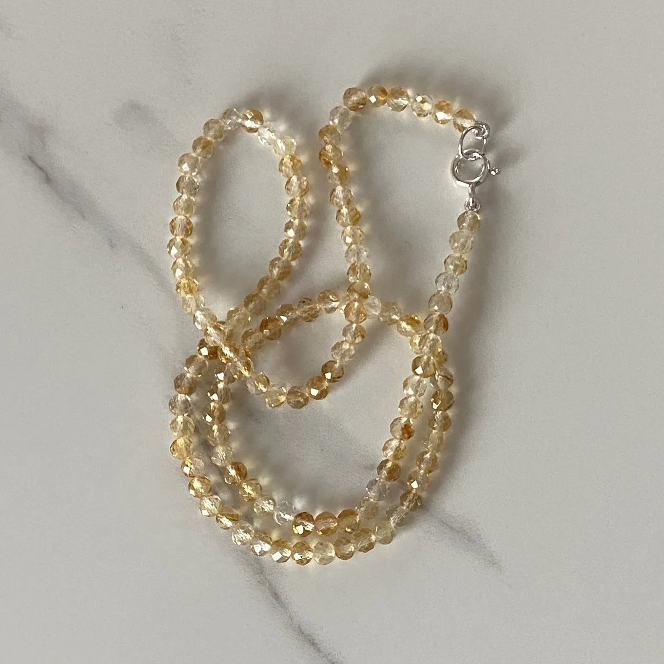 Citrine Sterling Silver Necklace