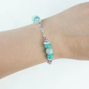 Clarity Gemstone Beaded Bracelet