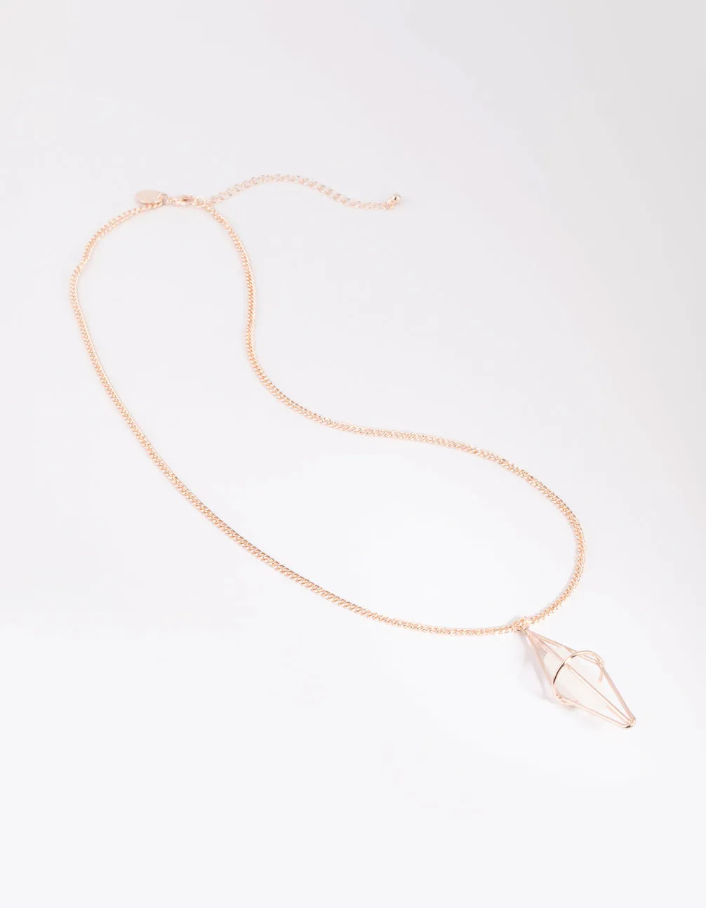 Clear Quartz Cage Necklace