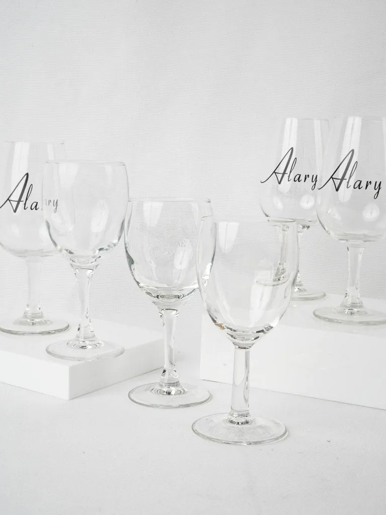 Collection of wine glasses from French wineries & events -  Lot 3