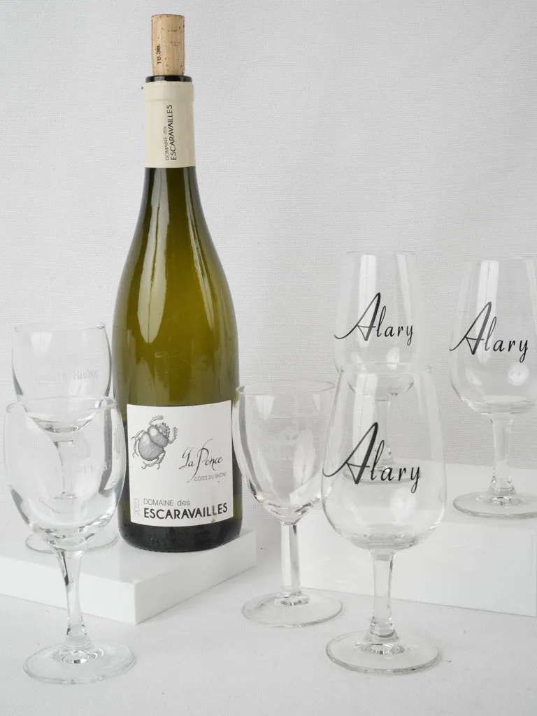 Collection of wine glasses from French wineries & events -  Lot 3