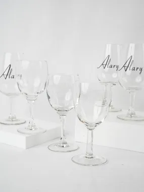 Collection of wine glasses from French wineries & events -  Lot 3