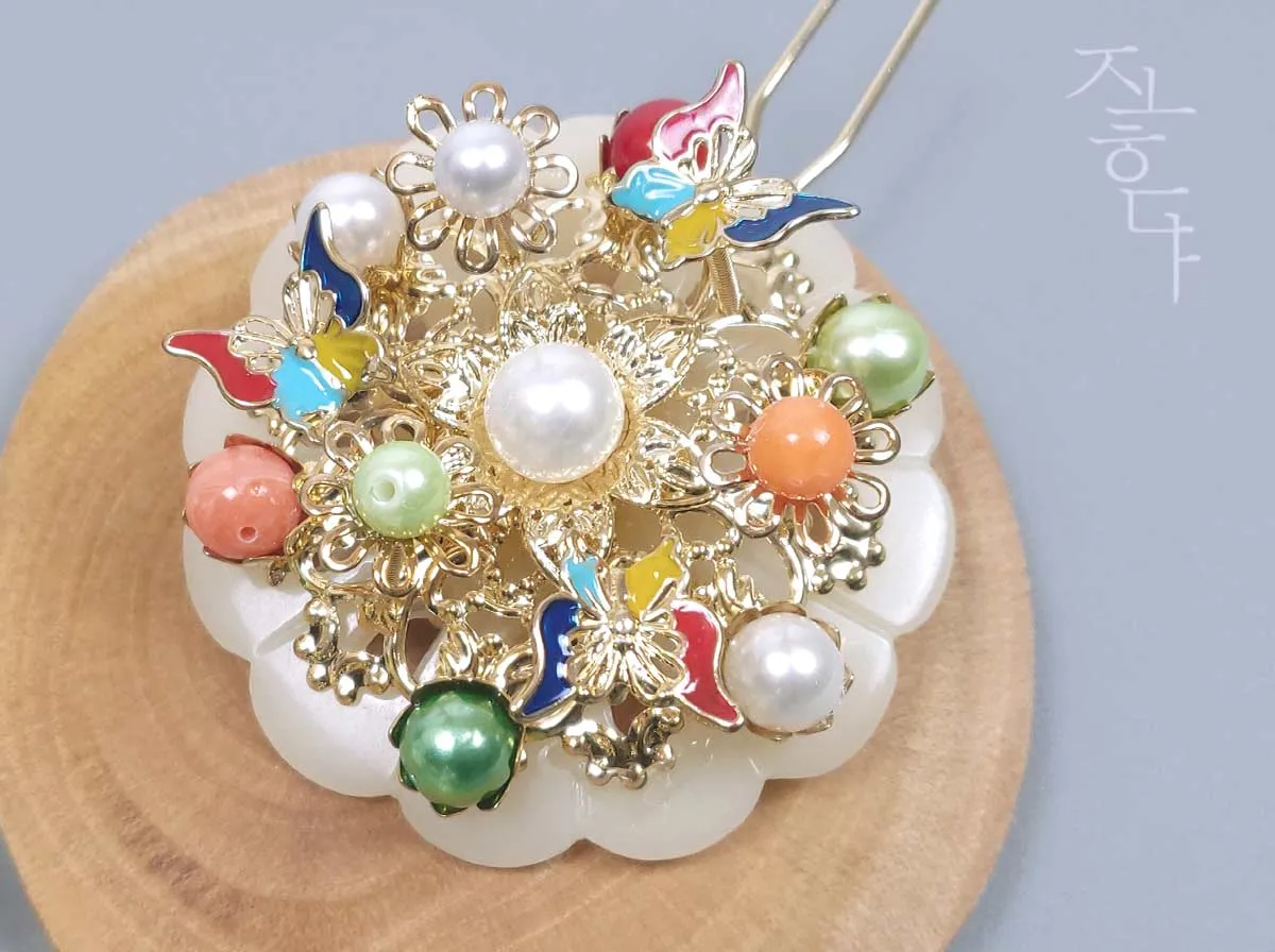 Colorful Circle Hairpin (3 colors)
