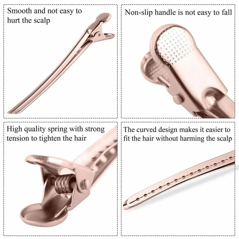 Crocodile Leather Hairpin Set: Stylish Hair Styling Elegance