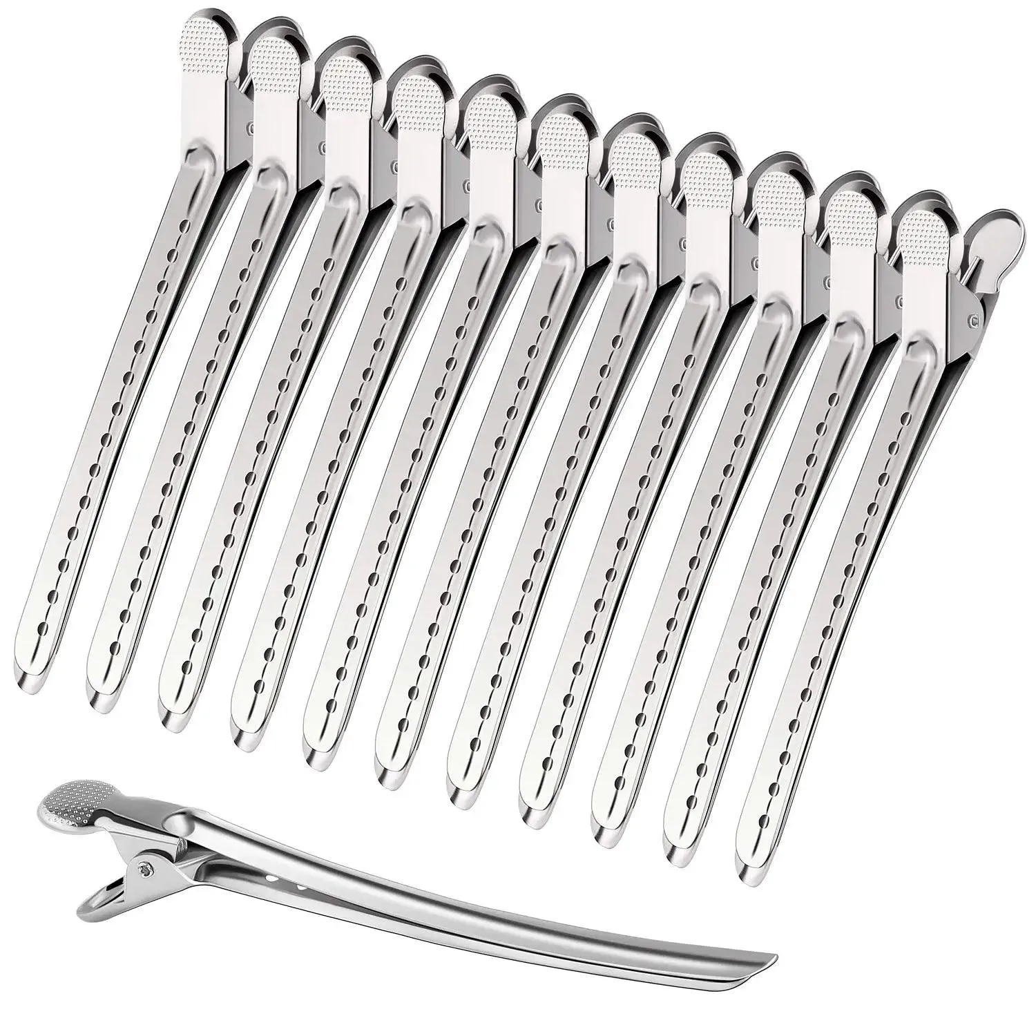 Crocodile Leather Hairpin Set: Stylish Hair Styling Elegance