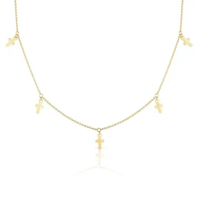 Cross Charm Choker