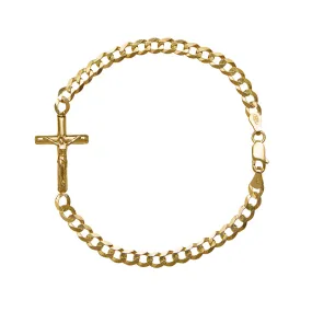 CRUCIFIX - BRACELET - VERMEIL SILVER