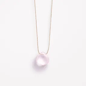 Crystal Minimal Necklace | Rose Quartz