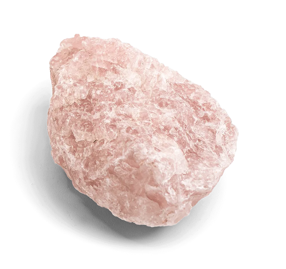 Crystal Minimal Necklace | Rose Quartz