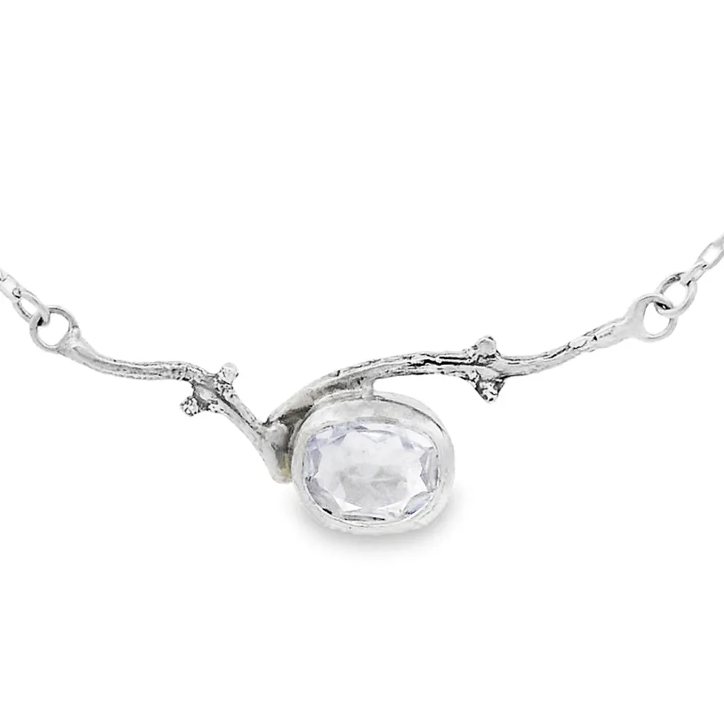 Crystal Quartz Branch Necklace