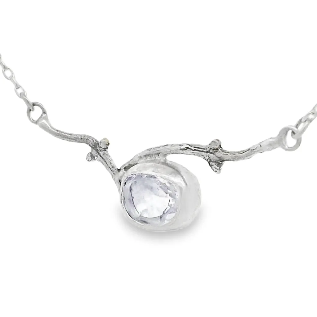 Crystal Quartz Branch Necklace