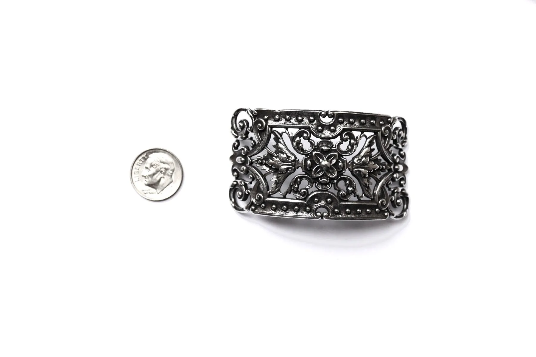 Cuff Bracelet Component, Britannium, Pewter Jewelry Component, Jewelry Making, Cuff Piece, Cuff Component, Bangle Component, Bangle Bracelet