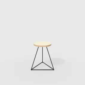 Custom Plywood Stool with Prism Base