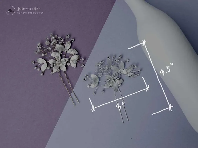 Cute Metal Flower Hairpin (2 Colors)