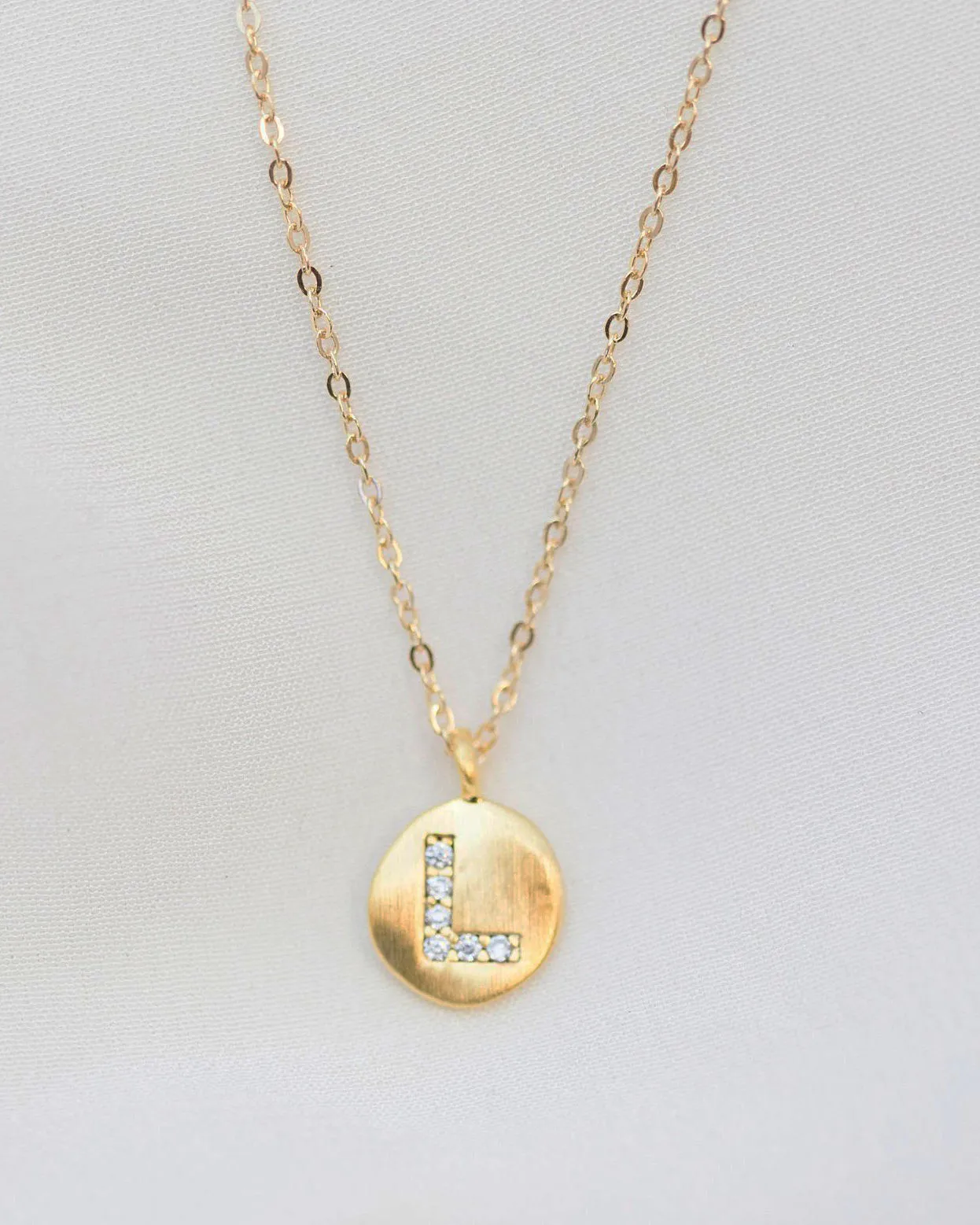 CZ Monogram Necklace