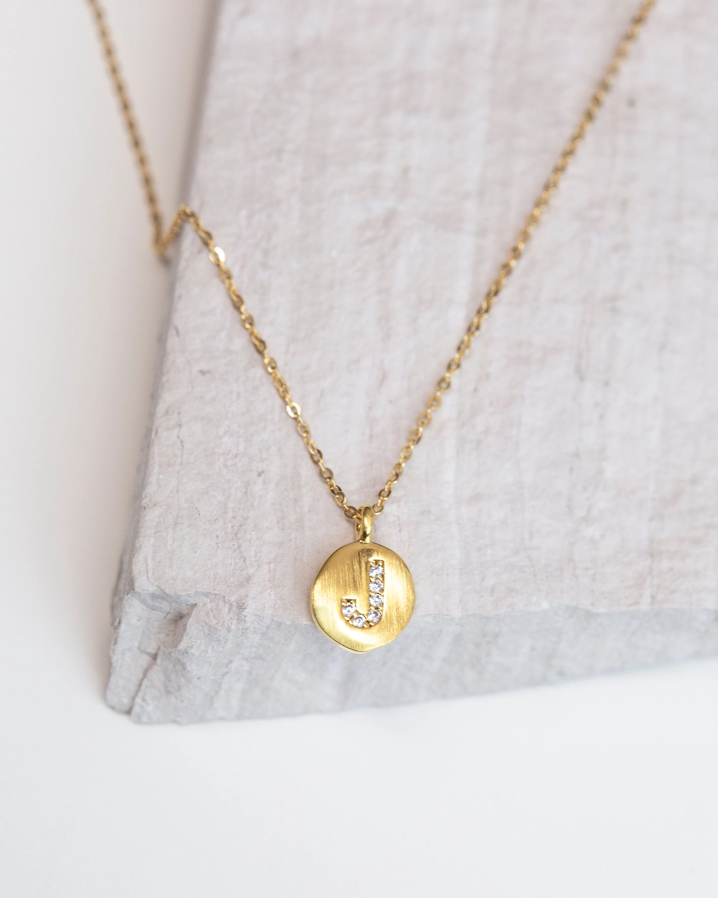 CZ Monogram Necklace