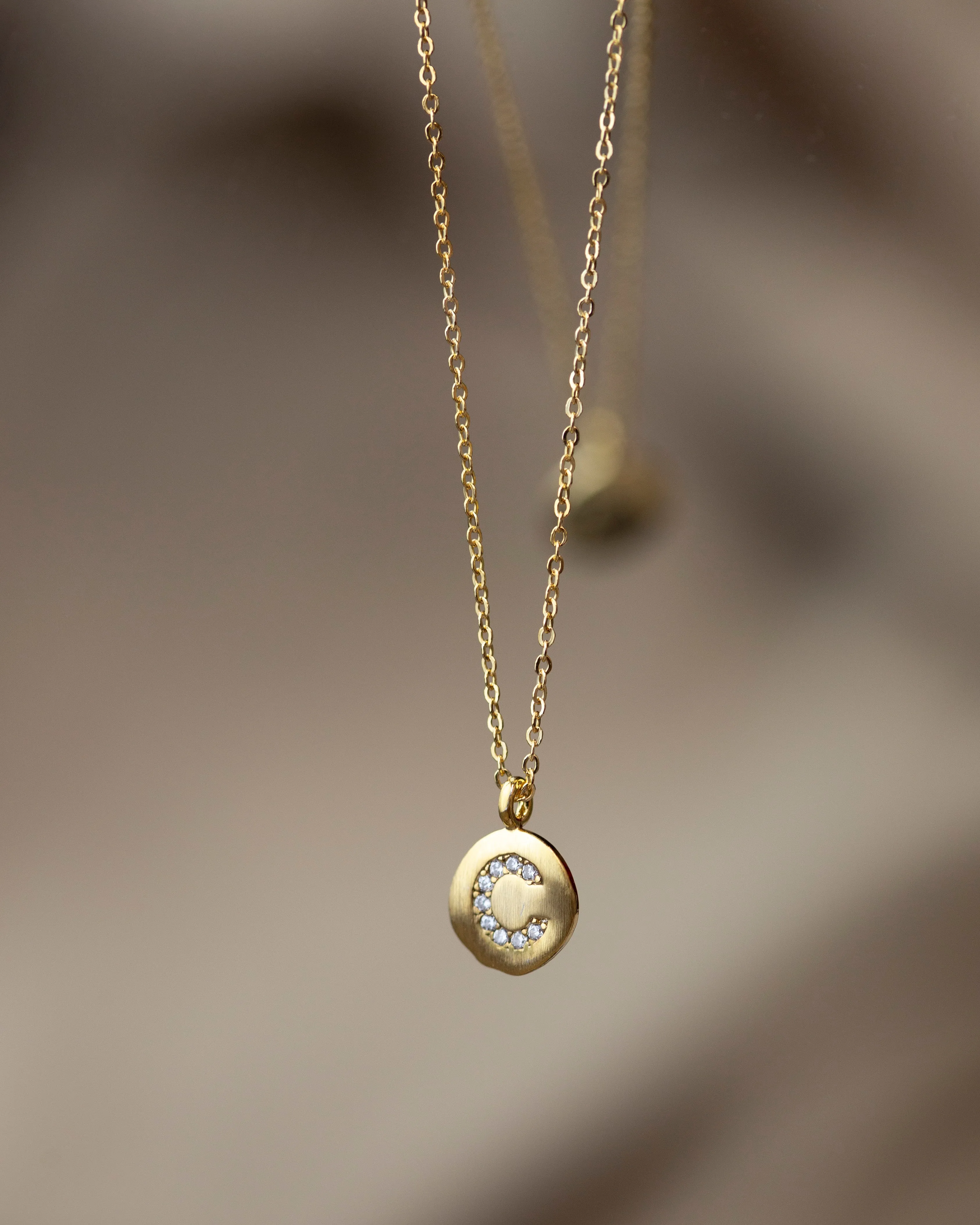 CZ Monogram Necklace