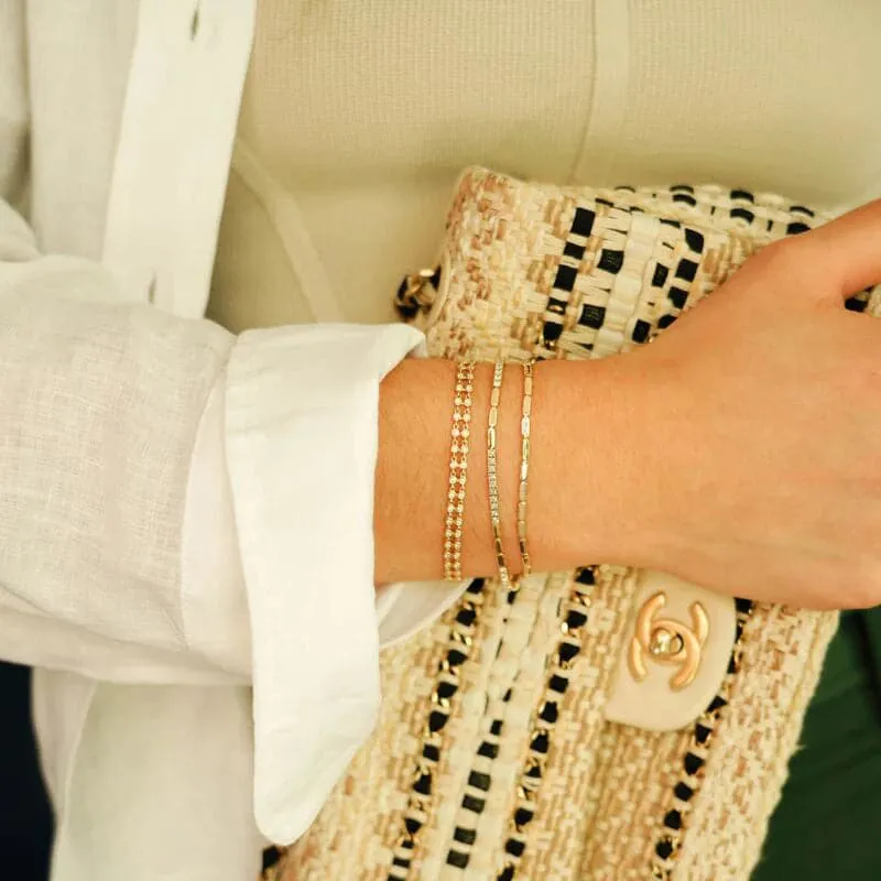 Dana Rebecca Designs Melody Eden Gold Bar Bracelet - Yellow Gold