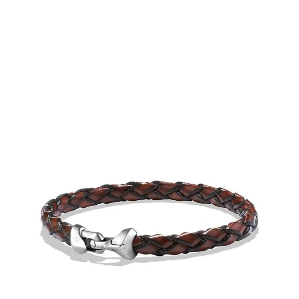 David Yurman Men's Armory Leather Bracelet in Brown