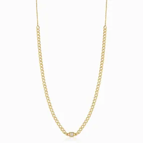 Dazzle Me Curb Choker Necklace