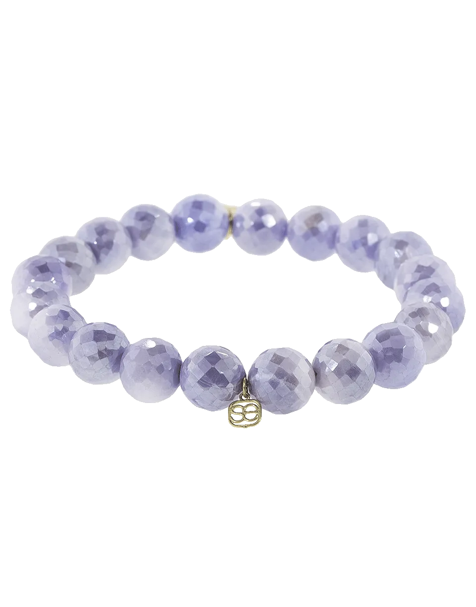 Diamond Pave Turtle Lavender Moonstone Bracelet