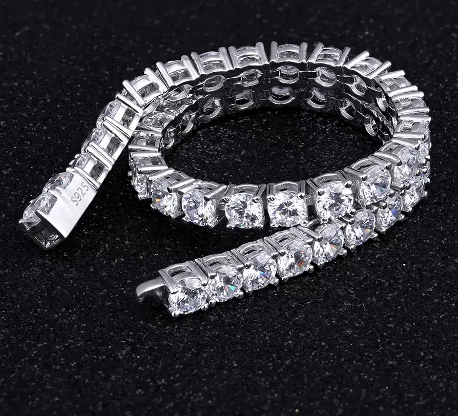 Diamond Simulant Tennis Bracelet
