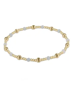 Dignity Sincerity Pattern 4mm Bead Bracelet - Moonstone