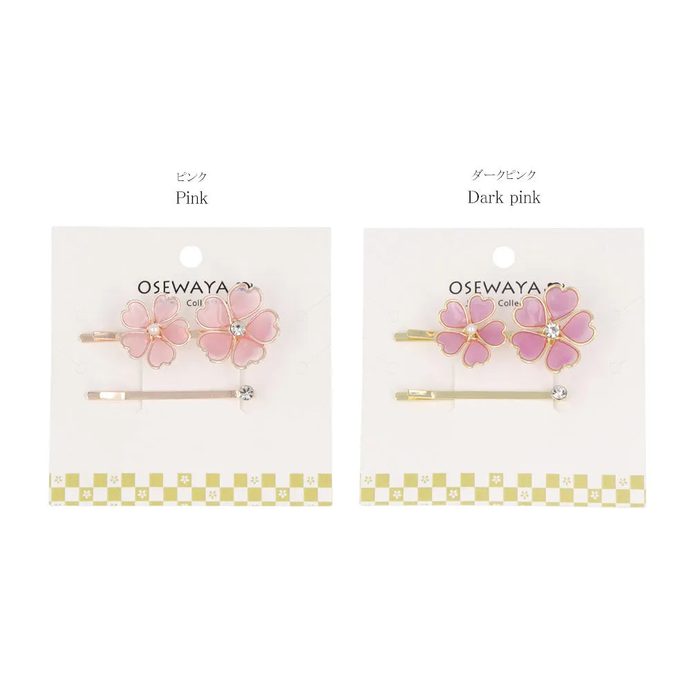Double Sakura Hairpin Set