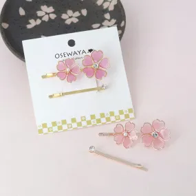 Double Sakura Hairpin Set