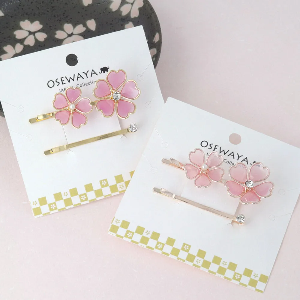 Double Sakura Hairpin Set