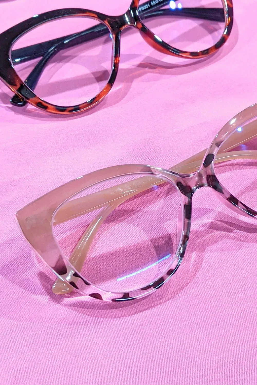 Eleanor Reading Glasses - Pink Tort - 2.00